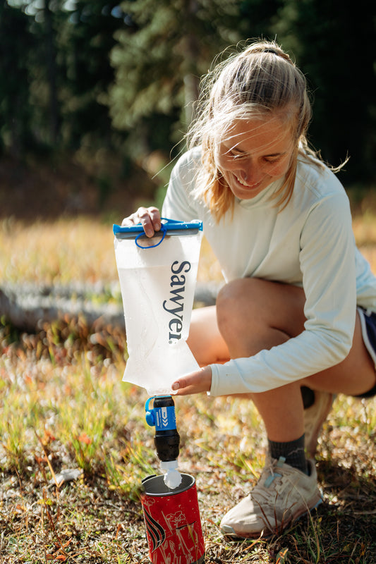 Sawyer SP303 - Squeeze Water Filtration System with Cnoc Premium 2 Liter Bladder