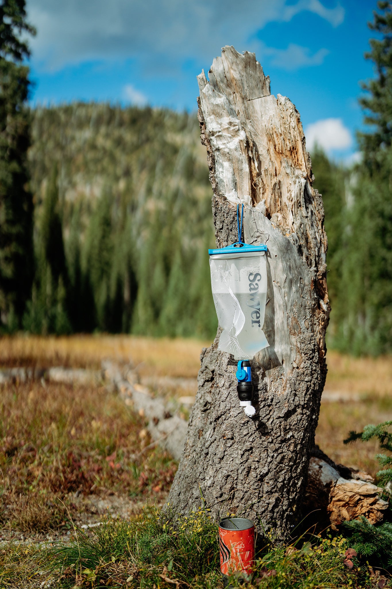 Sawyer Squeeze Water Filtration System with Cnoc Premium 2 Liter Bladder