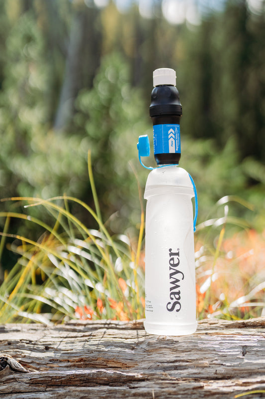 Sawyer SP302 - Squeeze Water Filtration System with Cnoc Premium 1 Liter Bottle