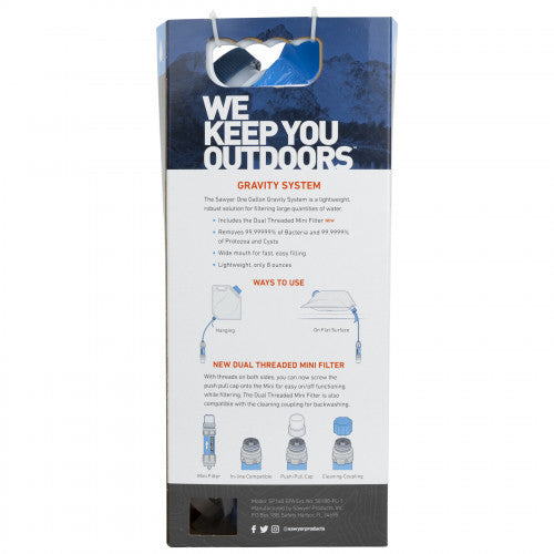 Sawyer SP160 - One Gallon Gravity Water Filtration System